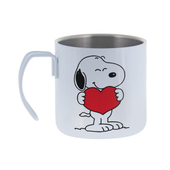 Snoopy takemy heart, Mug Stainless steel double wall 400ml