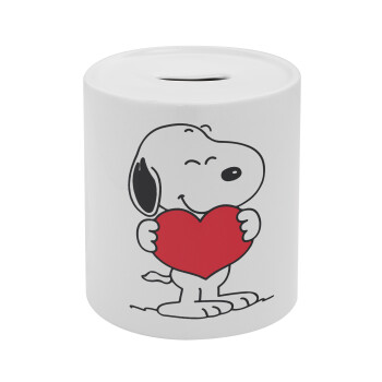 Snoopy takemy heart, Κουμπαράς πορσελάνης με τάπα