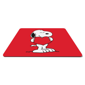 Snoopy takemy heart, Mousepad rect 27x19cm