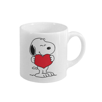 Snoopy takemy heart, Κουπάκι κεραμικό, για espresso 150ml