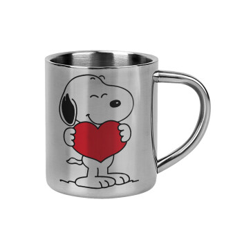 Snoopy takemy heart, Mug Stainless steel double wall 300ml