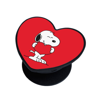 Snoopy takemy heart, Phone Holders Stand  καρδιά Μαύρο Βάση Στήριξης Κινητού στο Χέρι