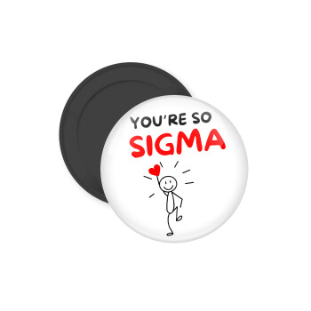 Sigma Valentine's Day , Μαγνητάκι ψυγείου στρογγυλό διάστασης 5cm