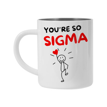 Sigma Valentine's Day , Mug Stainless steel double wall 300ml