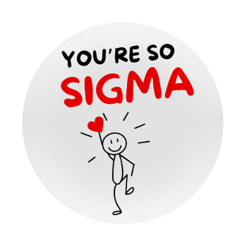 Sigma Valentine's Day , Mousepad Στρογγυλό 20cm