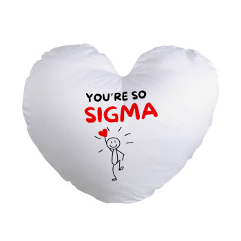 Sigma Valentine's Day , Μαξιλάρι καναπέ καρδιά 40x40cm περιέχεται το  γέμισμα