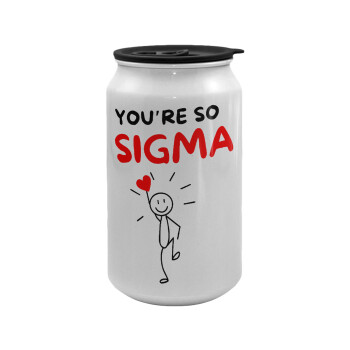 Sigma Valentine's Day , Κούπα ταξιδιού μεταλλική με καπάκι (tin-can) 500ml