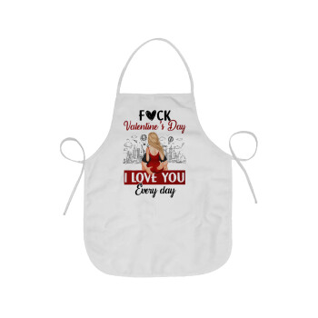 I love You Everyday , Chef Apron Short Full Length Adult (63x75cm)