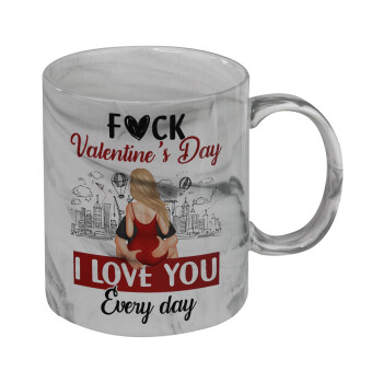 I love You Everyday , Mug ceramic marble style, 330ml