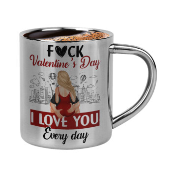 I love You Everyday , Double-wall metal cup for espresso (220ml)