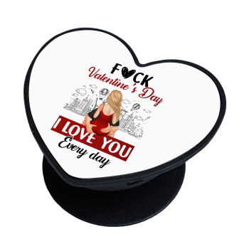 I love You Everyday , Phone Holders Stand  καρδιά Μαύρο Βάση Στήριξης Κινητού στο Χέρι