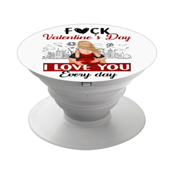 I love You Everyday , Phone Holders Stand  White Hand-held Mobile Phone Holder