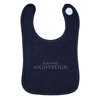 ELDEN RING NIGHTREIGN, Σαλιάρα με Σκρατς 100% Organic Cotton Μπλε (0-18 months)