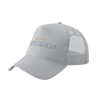 ELDEN RING NIGHTREIGN, Adult Structured Trucker Hat, with Mesh, GRAY (100% COTTON, ADULT, UNISEX, ONE SIZE)