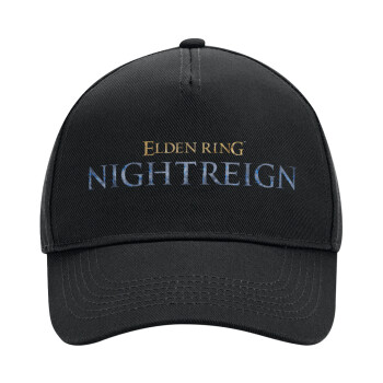 ELDEN RING NIGHTREIGN, Adult Ultimate Hat BLACK, (100% COTTON DRILL, ADULT, UNISEX, ONE SIZE)