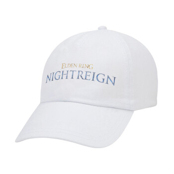 ELDEN RING NIGHTREIGN, Καπέλο Ενηλίκων Baseball Λευκό 5-φύλλο (POLYESTER, ΕΝΗΛΙΚΩΝ, UNISEX, ONE SIZE)