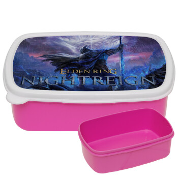 ELDEN RING NIGHTREIGN, ΡΟΖ παιδικό δοχείο φαγητού (lunchbox) πλαστικό (BPA-FREE) Lunch Βox M18 x Π13 x Υ6cm