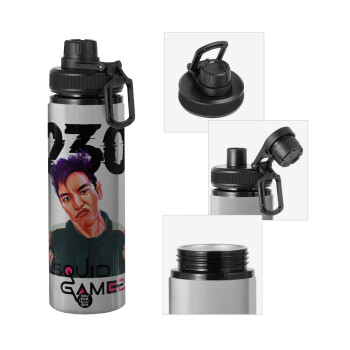 Squid game 2, Thanos 230, Metallic water bottle with safety cap, 850ml aluminum