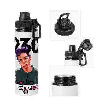 Squid game 2, Thanos 230, Metal water bottle with safety cap, aluminum 850ml