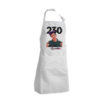 Squid game 2, Thanos 230, Adult Chef Apron (with sliders and 2 pockets)