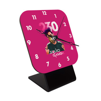 Squid game 2, Thanos 230, Quartz Wooden table clock with hands (10cm)