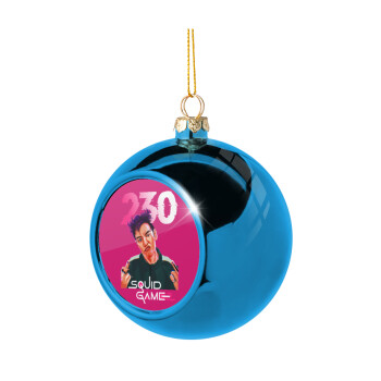 Squid game 2, Thanos 230, Blue Christmas tree ball ornament 8cm