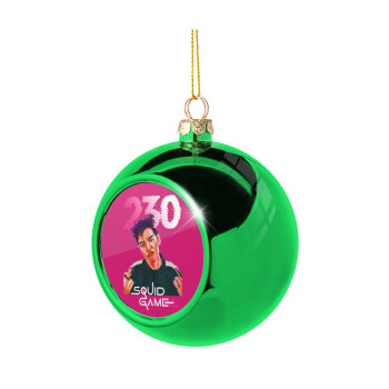 Squid game 2, Thanos 230, Green Christmas tree ornament ball 8cm