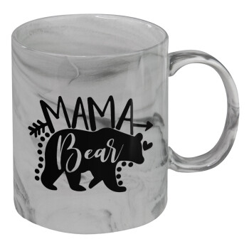 Mama Bear, Κούπα κεραμική, marble style (μάρμαρο), 330ml