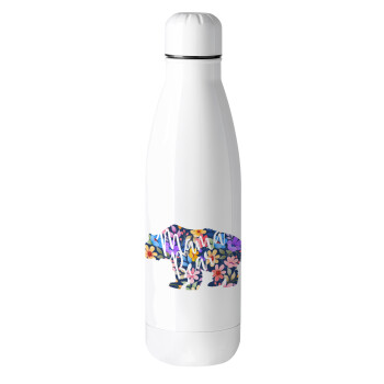 Mama Bear floral, Μεταλλικό παγούρι θερμός (Stainless steel), 500ml