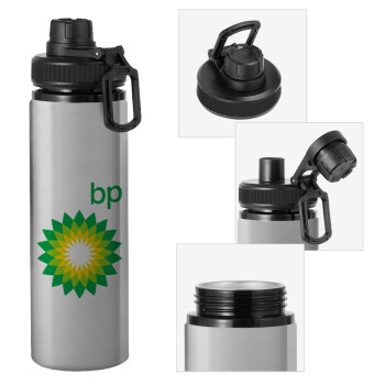 Πρατήριο καυσίμων BP, Metallic water bottle with safety cap, 850ml aluminum