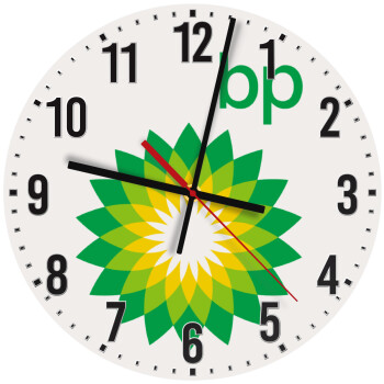 Πρατήριο καυσίμων BP, Ρολόι τοίχου ξύλινο (30cm)