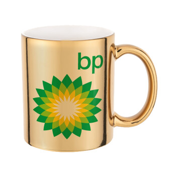 Πρατήριο καυσίμων BP, Mug ceramic, gold mirror, 330ml
