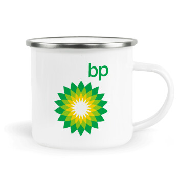 Πρατήριο καυσίμων BP, Metallic enamel cup white 360ml