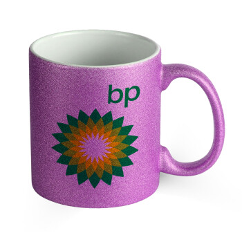 Πρατήριο καυσίμων BP, Κούπα Μωβ Glitter που γυαλίζει, κεραμική, 330ml