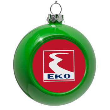 Πρατήριο καυσίμων EKO, Green Christmas tree ornament bauble 8cm