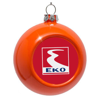 Πρατήριο καυσίμων EKO, Orange Christmas tree ornament bauble 8cm