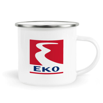 Πρατήριο καυσίμων EKO, Metallic enamel cup white 360ml