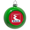 Green Christmas tree ornament bauble 8cm