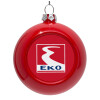 Red Christmas tree ornament bauble 8cm