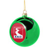 Green Christmas tree ornament ball 8cm