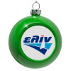 Green Christmas tree ornament bauble 8cm