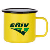 Metallic enamel MATT Yellow cup 360ml