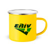 Yellow Enamel Metallic Cup 360ml