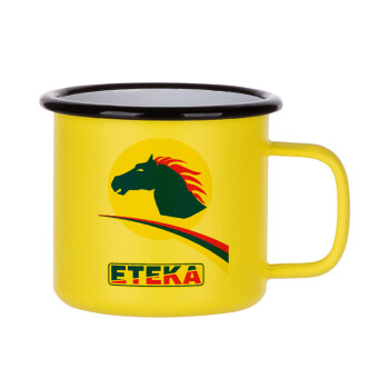 Πρατήριο καυσίμων ETEKA, Metallic enamel MATT Yellow cup 360ml