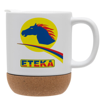 Πρατήριο καυσίμων ETEKA, Ceramic coffee mug Cork (MAT), 330ml (1pcs)