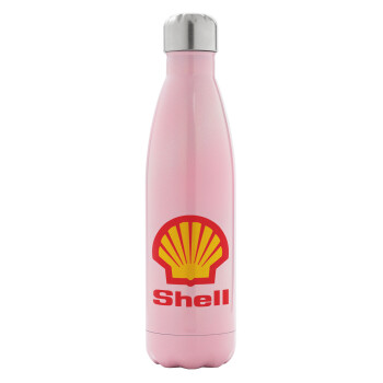 Πρατήριο καυσίμων SHELL, Metal mug thermos Pink Iridiscent (Stainless steel), double wall, 500ml
