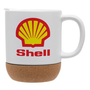 Πρατήριο καυσίμων SHELL, Κούπα, κεραμική με βάση φελού και καπάκι (ΜΑΤ), 330ml (1 τεμάχιο)