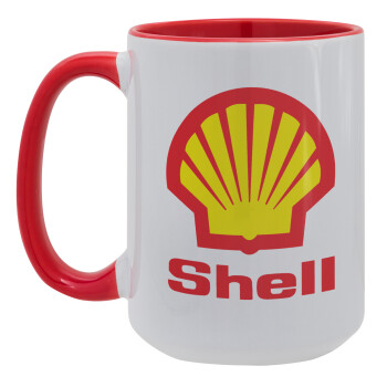 Πρατήριο καυσίμων SHELL, Κούπα Mega 15oz, κεραμική Κόκκινη, 450ml