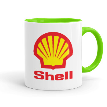 Πρατήριο καυσίμων SHELL, Κούπα χρωματιστή βεραμάν, κεραμική, 330ml