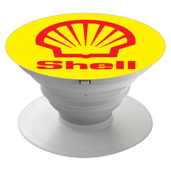 Πρατήριο καυσίμων SHELL, Phone Holders Stand  White Hand-held Mobile Phone Holder